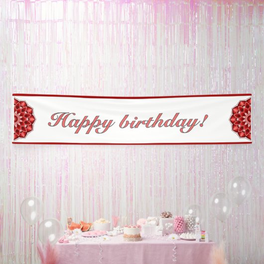 赤いマンダラ 横断幕 (パーティー)