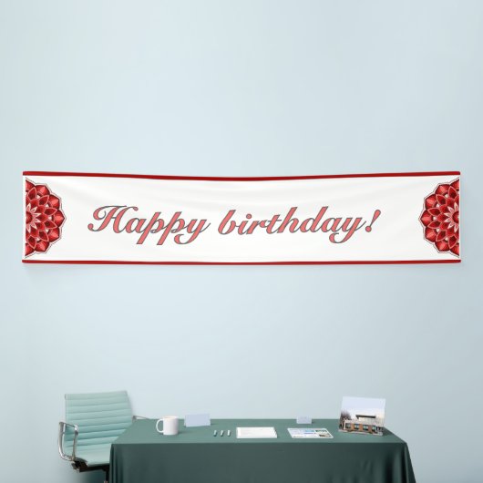 赤いマンダラ 横断幕 (トレードショー)