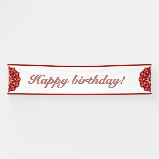 赤いマンダラ 横断幕 (横)