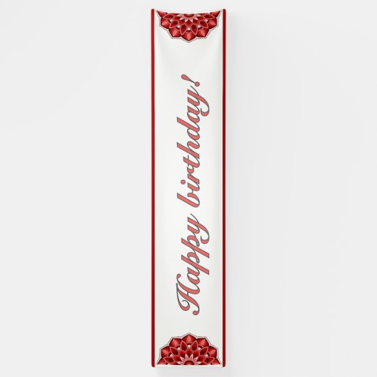 赤いマンダラ 横断幕 (縦)