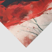 赤いマントとオオカミのデコパージュを着たおとぎ話の女 薄葉紙 (詳細)