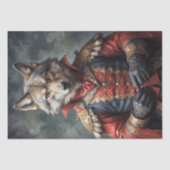 赤いマントを持つ貴族的なオオカミ – デカッパ – 薄葉紙 (正面)