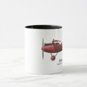 赤いマンフレッドフォンRichthofen German男爵のエース・パイロット マグカップ (中央)