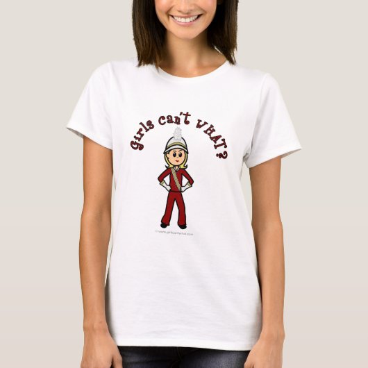 赤いマーチングバンドの軽女 Tシャツ (正面)