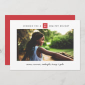 赤いミニマル箱の写真 シーズンカード (正面/裏面)