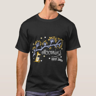 赤いミムラのムーミントロール スティンキーのスキー ウィンタースポーツ Tシャツ