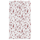 赤いミュージカル テーマ スモールペーパーバッグ (裏面)