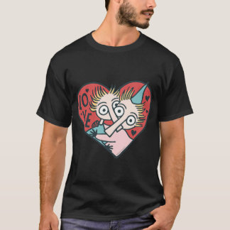 赤いミンブル社のムーミン スキー ウィンターゲーム スポーツ Tシャツ