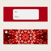 赤いムーア風イスラムの贈り物ラベル (正面&裏面)