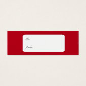 赤いムーア風イスラムの贈り物ラベル (正面)