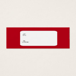 赤いムーア風イスラムの贈り物ラベル