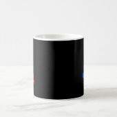 赤いメガハットを踏むヒール 選挙 2024 コーヒーマグカップ (中央)