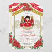 赤いメキシコンチャラ キンセアニェラ ウェスタン招待状 招待状 (正面/裏面)