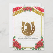 赤いメキシコンチャラ キンセアニェラ ウェスタン ご招待 招待状 (裏面)