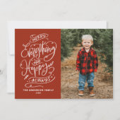 赤いメリーすべてとハッピー常に写真 シーズンカード (正面)