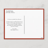 赤いメリーすべてとハッピー常に写真 シーズンポストカード (裏面)