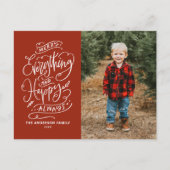 赤いメリーすべてとハッピー常に写真 シーズンポストカード (正面)