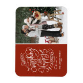 赤いメリーすべてとハッピー常に写真 マグネット (縦)