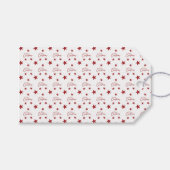 赤いメリークリスマスの星 ギフトタグ (正面(横))