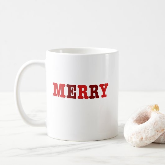 赤いメリークリスマスコーヒーマグ コーヒーマグカップ (ドーナツ)