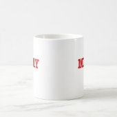 赤いメリークリスマスコーヒーマグ コーヒーマグカップ (中央)