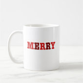 赤いメリークリスマスコーヒーマグ コーヒーマグカップ (左)