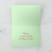 赤いメリークリスマスボール2個 シーズンカード (内部)