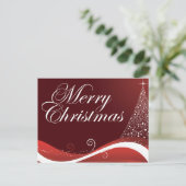 赤いメリークリスマス シーズンポストカード (スタンド正面)