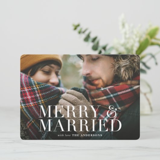 赤いメリープ結婚したラidのフォトカード シーズンカード (スタンド正面)