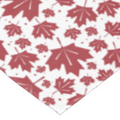 赤いメープル葉のパターン テーブルクロス (アングル)