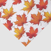 赤いメープル離れのパターン秋パターン 薄葉紙 (詳細)