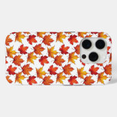赤いメープル離れのパターン秋パターン Case-Mate iPhoneケース (裏面 (横))