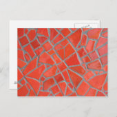赤いモザイク ポストカード (正面/裏面)