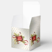 赤いモダンクリスマスホリデーギフトボックス フェイバーボックス (オープン)