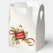 赤いモダンクリスマスホリデーギフトボックス フェイバーボックス (オープン)