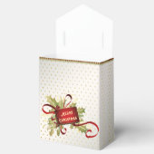 赤いモダンクリスマスホリデーギフトボックス フェイバーボックス (オープン)