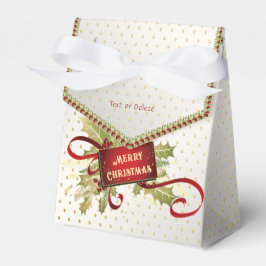 赤いモダンクリスマスホリデーギフトボックス フェイバーボックス