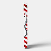 赤いモダングリッガーリートシェブロンIPADケース Case-Mate iPhoneケース (裏面 / 左)