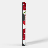 赤いモダンケシの花 iPhoneケース (右側面)