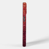 赤いモダンスパークルグリッター電話ケース/ iPhone 15 Case-Mate iPhoneケース (裏面 / 右)