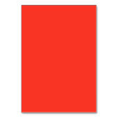 赤いモダンフローラ結婚のテーブル番号 テーブルナンバー (裏面)