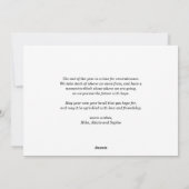 赤いモダンブロックスハッピーホリデーズフォト シーズンカード (裏面)