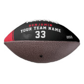 赤いモダンプレイヤー番号チームの写真 アメリカンフットボール (回転270)