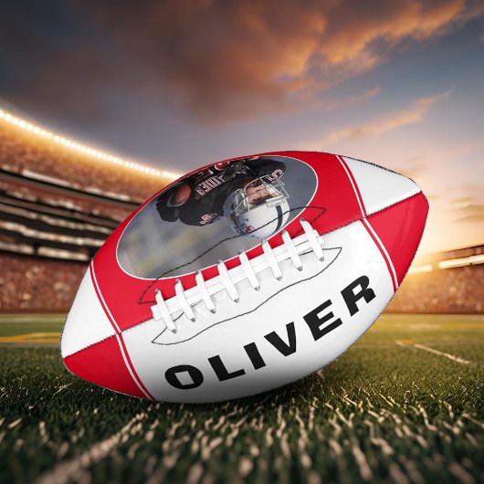 赤いモダンプレーヤーのファン名写真 アメリカンフットボール