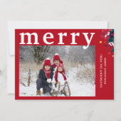 赤いモダン写メリー真 シーズンカード (正面)
