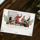 赤いモダン写真おもしろいの企業のクリスマスパーティー シーズンカード