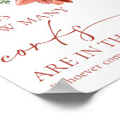 赤いモダン冬は何個のコルクのゲームの兆候を推測 ポスター (角)