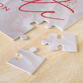 赤いモダン台本を卒業 ジグソーパズル (側面)