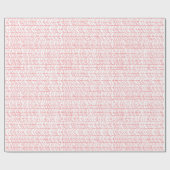 赤いモダン山形ギフトラッピング紙 ラッピングペーパー (フラット)