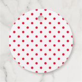 赤いモダン手メリー文字のスクリプト休日 フェイバータグ (裏面)